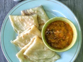 Lempeng Kosong dengan Sambal Bilis Tempoyak