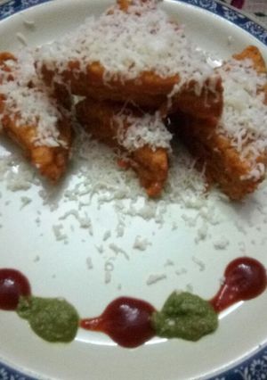 A picture of Cheese Bread Pakoda.