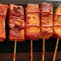 A picture of Paneer satay.