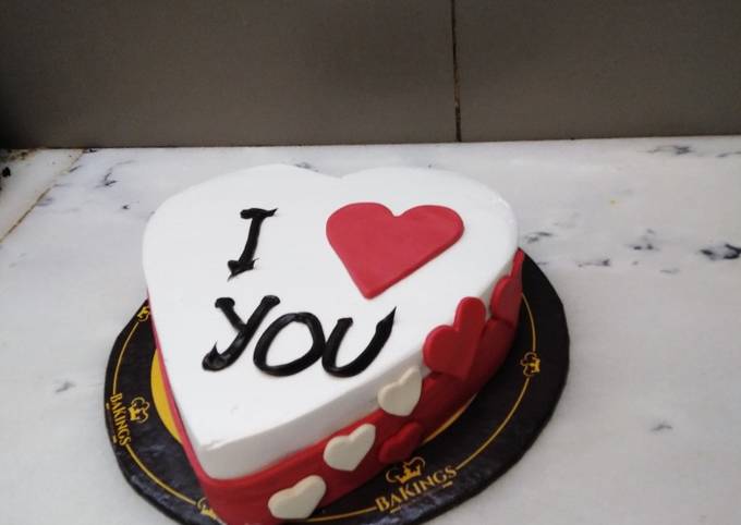 Recipe of Super Quick Special cake I ❤️ you