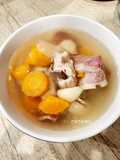 Bacon and Chicken clear Soup