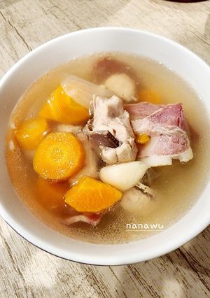 Foto resep Bacon and Chicken clear Soup