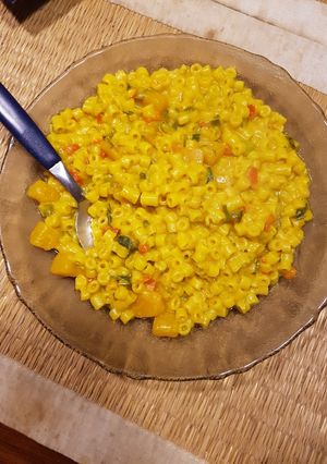Una foto de Fideos con verduritas