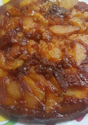 Una foto de Budín o Torta invertida de Peras