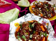 A picture of cornstarch manchurian