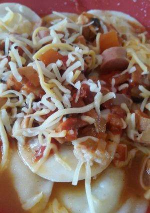 Una foto de Sorrentinos con tomates al natural