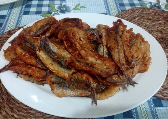 Boquerones aliñados y rebozados en masa Orly Receta de Juan Cannas- Cookpad