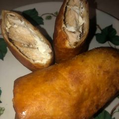 Chicken & cream cheese taquito A picture of Chicken & cream cheese taquito.