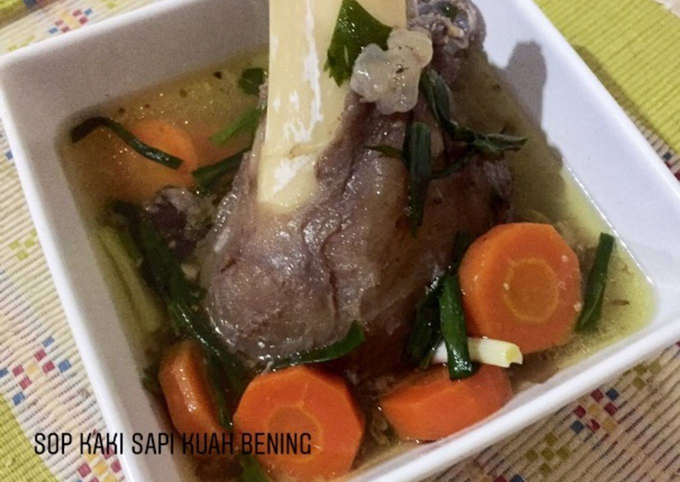 Sop Kaki Sapi kuah bening special