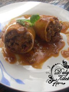 Una foto de Calamares rellenos de carne