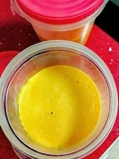 Una foto de Crema de Zanahorias al Toque de Roquefort