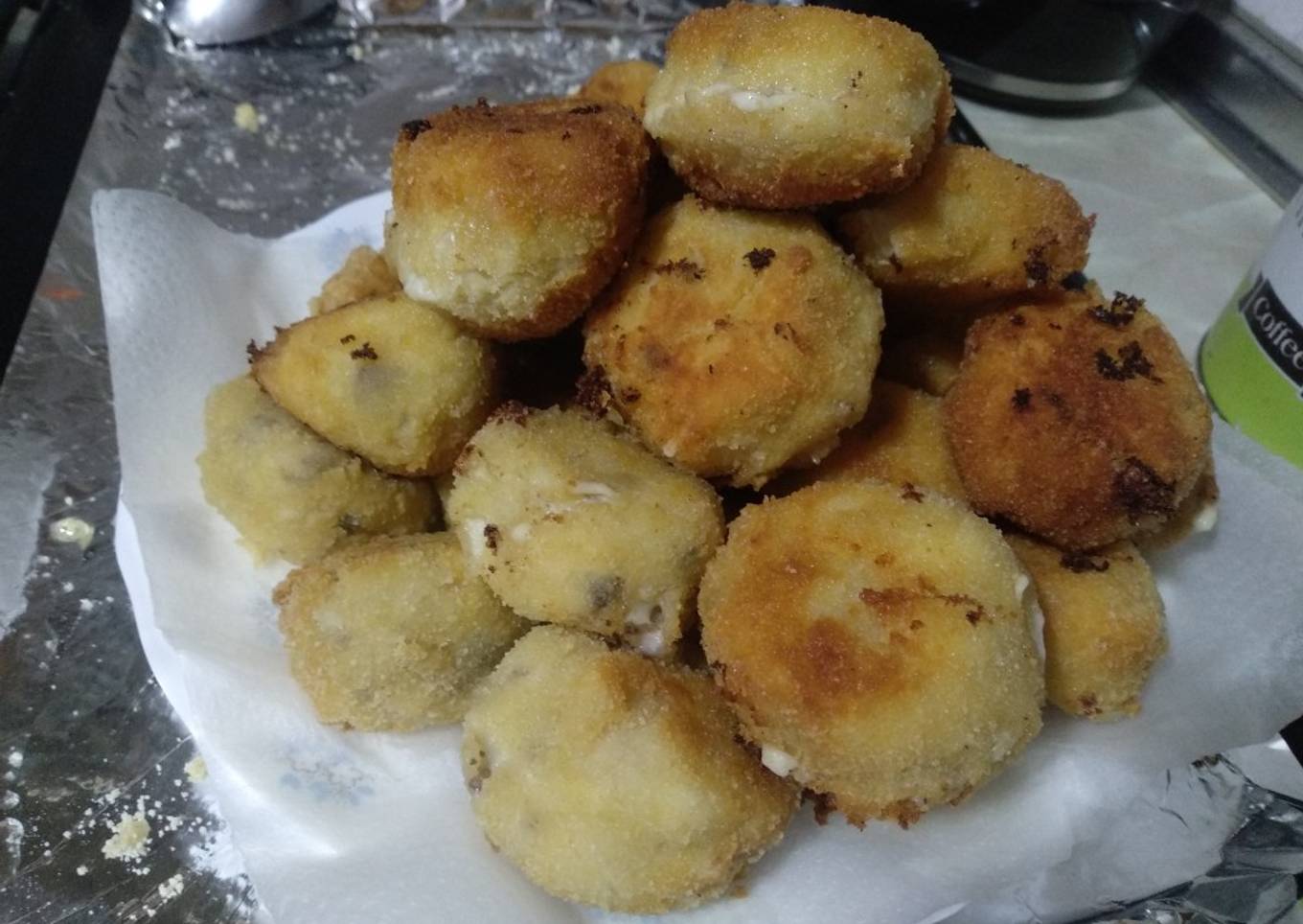 Croquetas de pollo y champiñones