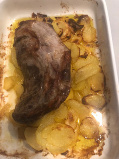 Una foto de Presa ibérica al horno