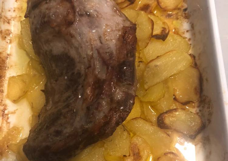 Presa ibérica al horno