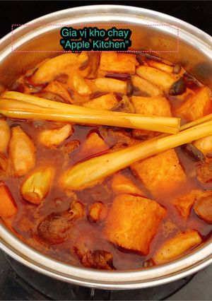 Hình của món Gia vị kho chay.