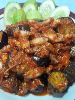 Foto resep 38.Balado terong & cumi asin