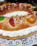 Roscón relleno de nata