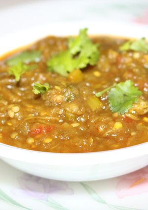 A picture of Baingan Bharta.