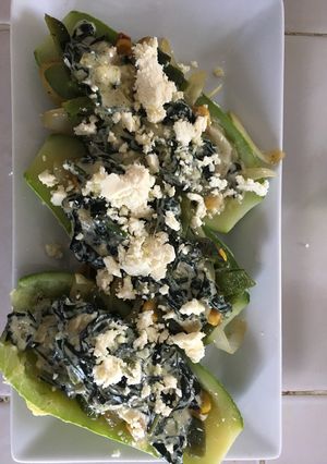 Una foto de Calabacitas rellenas