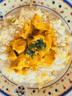 Una foto de Pollo al curry