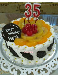 Foto resep Rainbow cake (kue ultah)