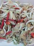 Sautéed bean sprout and salted fish (threadfin)