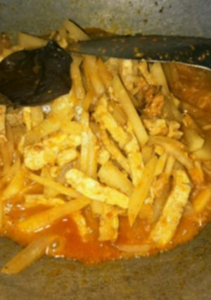 Foto resep Tumis sayur kates campur tempe simple😋