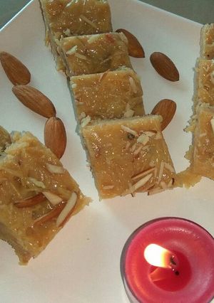 A picture of Vermicelli special burfi.