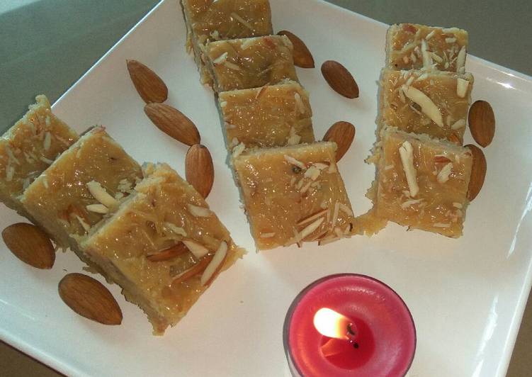 Simple Way to Make Ultimate Vermicelli special burfi