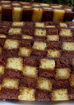Sakktábla sütemény recept fotója