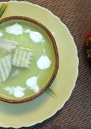 Hình của món Chè cốm, gạo nếp, khoai môn.