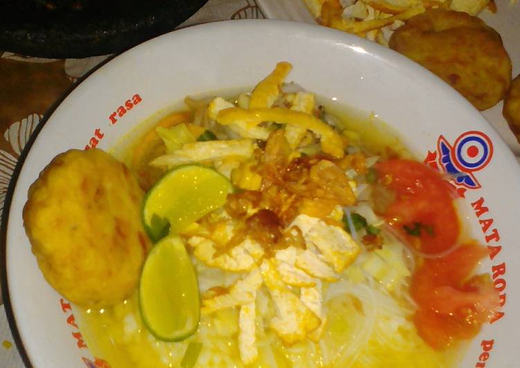 Soto vegetarian (soto tahu) no tumis