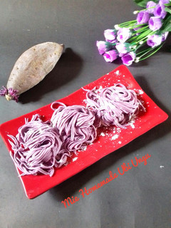 Foto resep Mie Homemade Ubi Ungu
