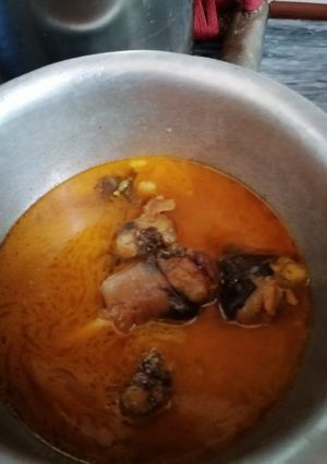 A picture of Desi mutton paye.