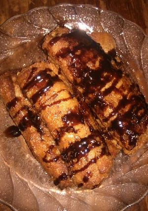 Foto resep pisang goreng coklat