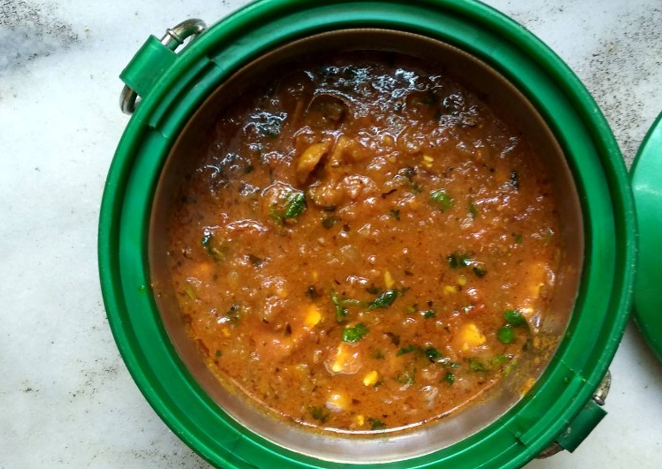 Dhaba style mushroom paneer