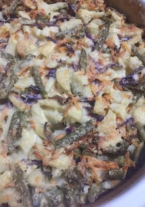 Una foto de Tortilla al horno de papas y verduras varias