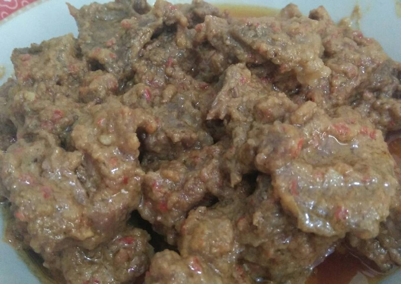 Rendang daging praktis ala rumah makan padang