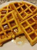 Waffles con miel de Maple