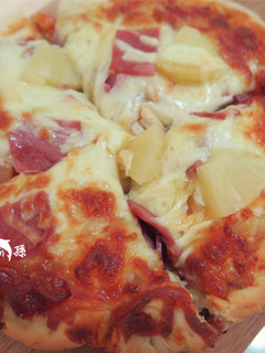 夏威夷pizza 免揉簡易版 的食譜成品照片
