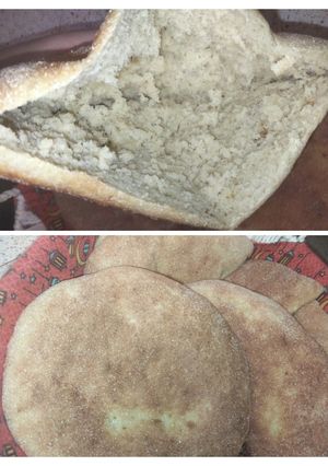 صورة لوصفة خبز المادون الجزائري منفج وخفيف ريشة👌🏻🥙🥙