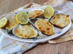 Foto di Ostriche al forno alla mornay