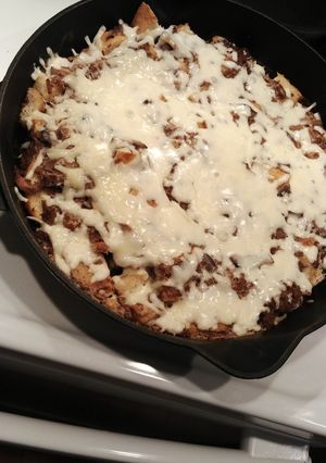 A picture of French Onion Skillet.