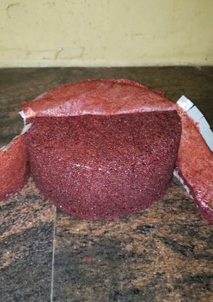 A picture of RED velvet cake.