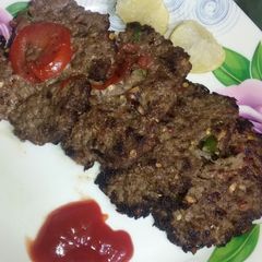 Beef Chappli Kabab A picture of Beef Chappli Kabab.
