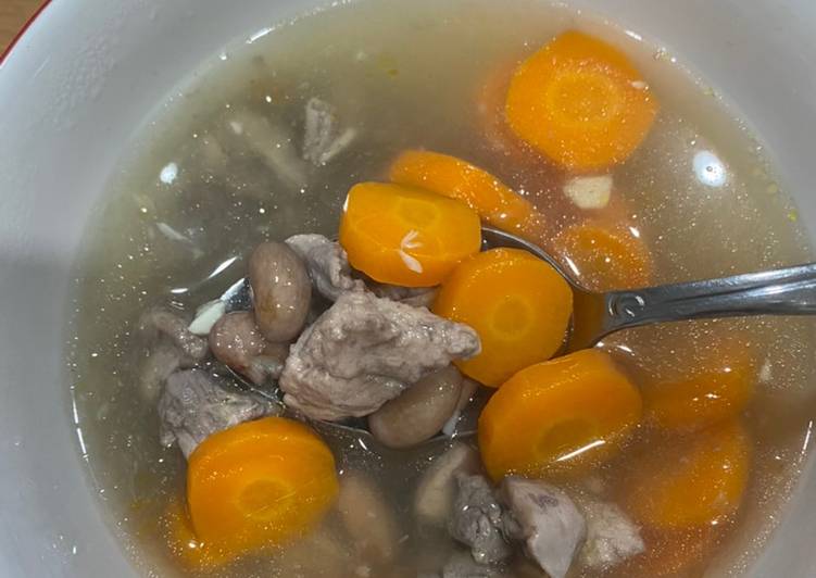 Proses Membuat Sop Ayam Kacang Jogo, Menggugah Selera