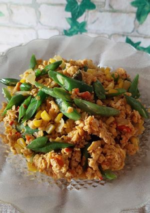 Foto resep Orak arik telur buncis jagung