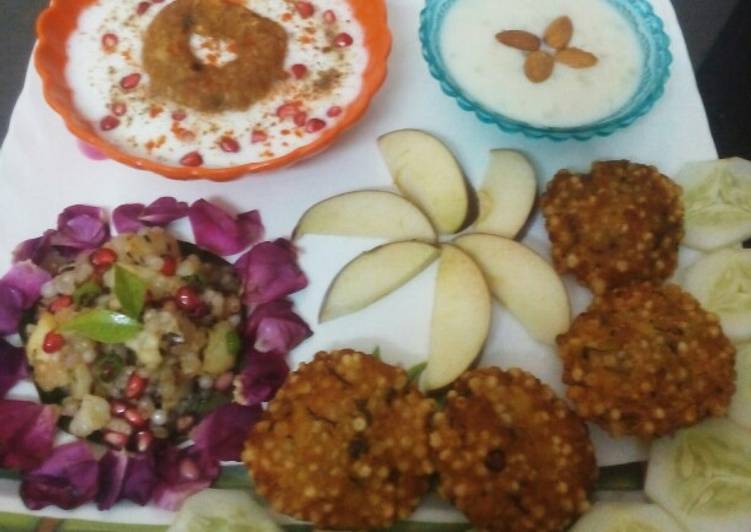 How to Cook Appetizing Vrat thali This is Secret Recipe  From Homemade !!