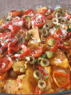 Una foto de Comida rápida y deliciosa con pocas verduras