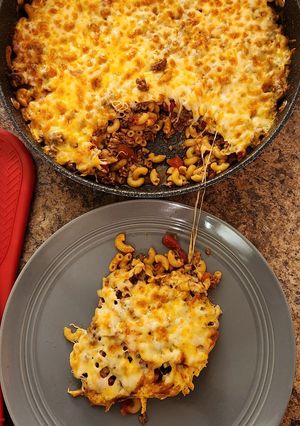 Une photo de Macaroni à la viande | Une seule casserole
